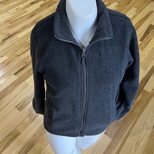 Kids Dark Gray Columbia Zip Up Size 8 - Like New